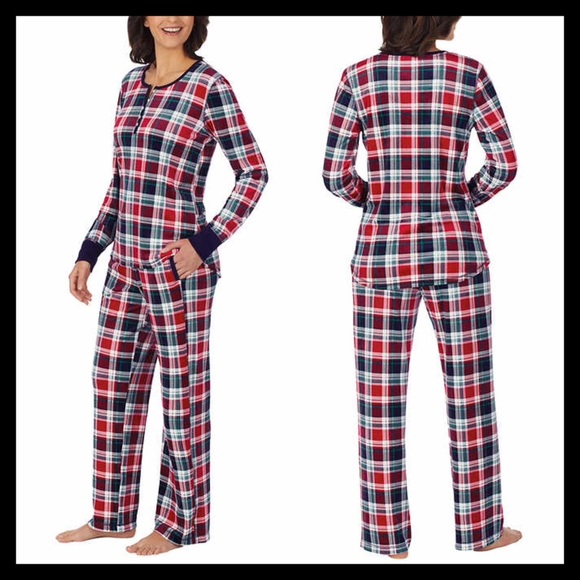 Nautica Other - Nautica 2 piece Pajama Set Blue & Red Plaid